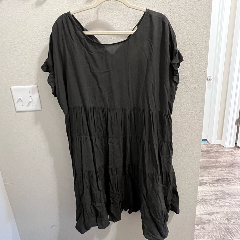 Gray Ruffle Dress
